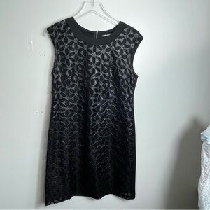 karl lagerfeld black laser cut dress size 8 1612